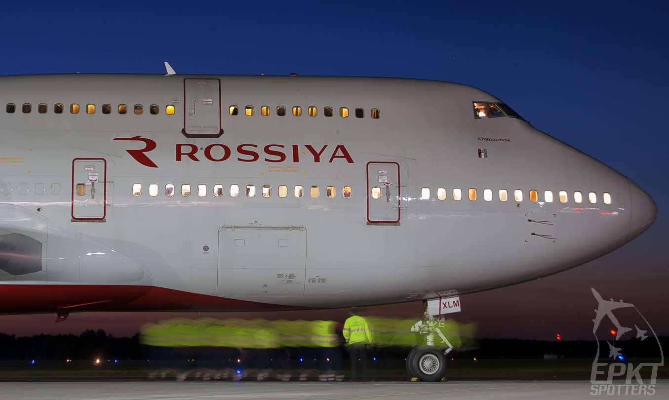 EI-XLM - Boeing 747 -412 (Rossiya Airlines) / Pyrzowice - Katowice Poland [EPKT/KTW]