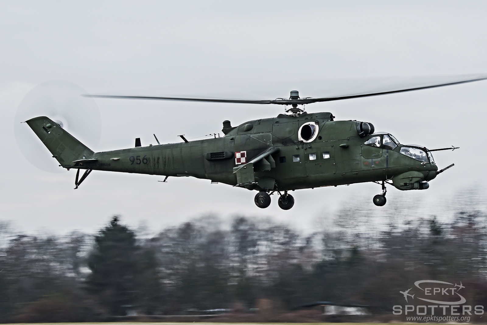 956 - Mil Mi-24 V Hind E (Poland - Army) / Gliwice - Gliwice Poland [EPGL/]