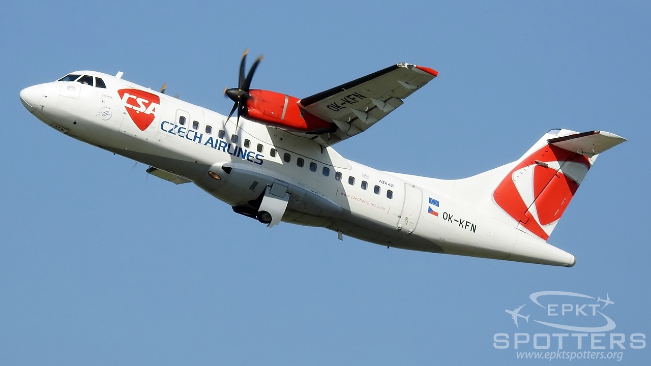 OK-KFN - ATR 42 -512 (CSA Czech Airlines) / Chopin / Okecie - Warsaw Poland [EPWA/WAW]