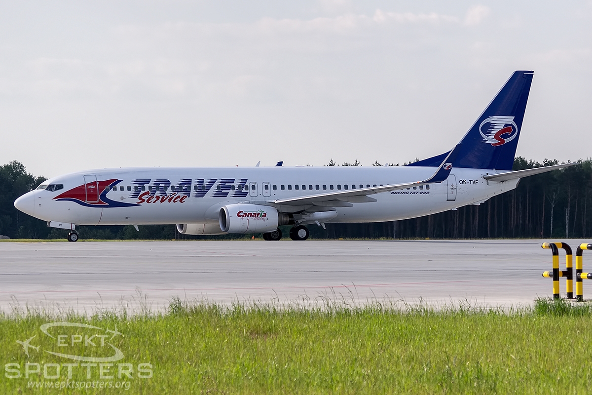 OK-TVF - Boeing 737 -8FH (Travel Service Airline) / Pyrzowice - Katowice Poland [EPKT/KTW]