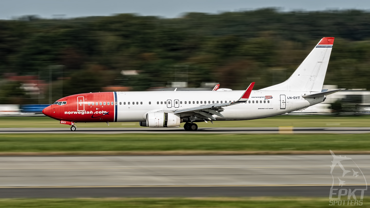 LN-DYT - Boeing 737 -8JP(WL) (Norwegian Air Shuttle) / Balice - Krakow Poland [EPKK/KRK]