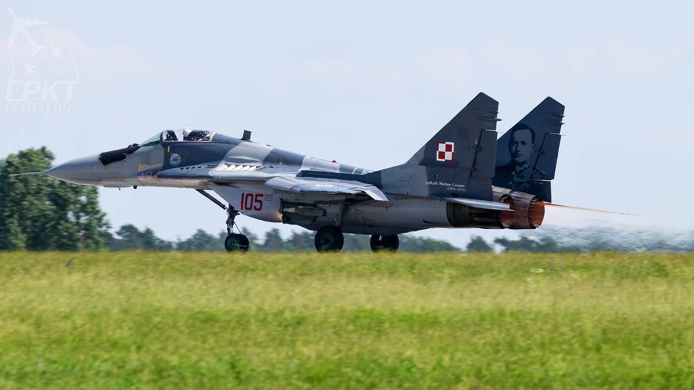 105 - Mikoyan Gurevich MiG-29 A Fulcrum (Poland - Air Force) / Schönefeld - Berlin Germany [EDDB/SXF]