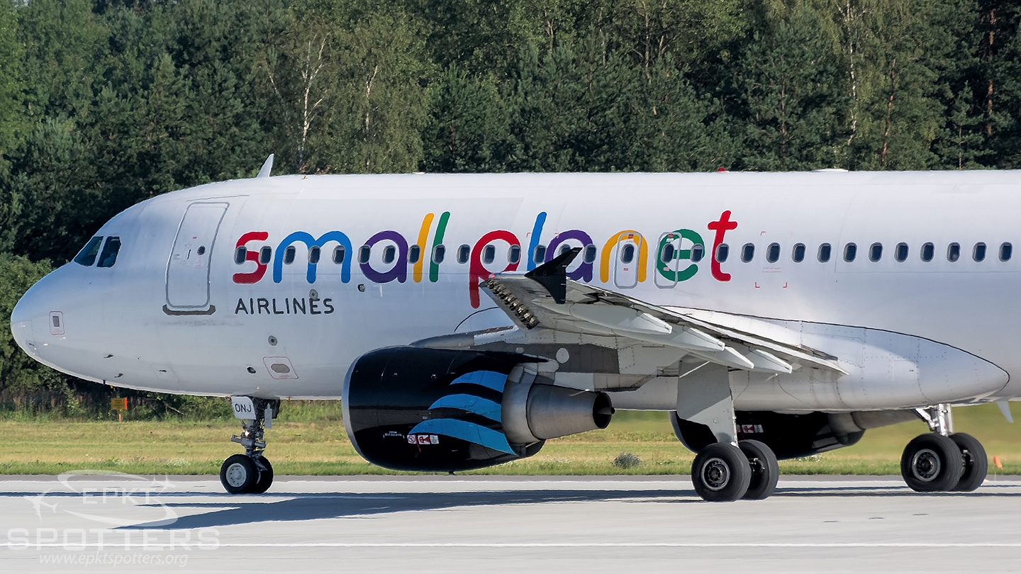 LY-ONJ - Airbus A320 -214 (Small Planet Airlines) / Pyrzowice - Katowice Poland [EPKT/KTW]