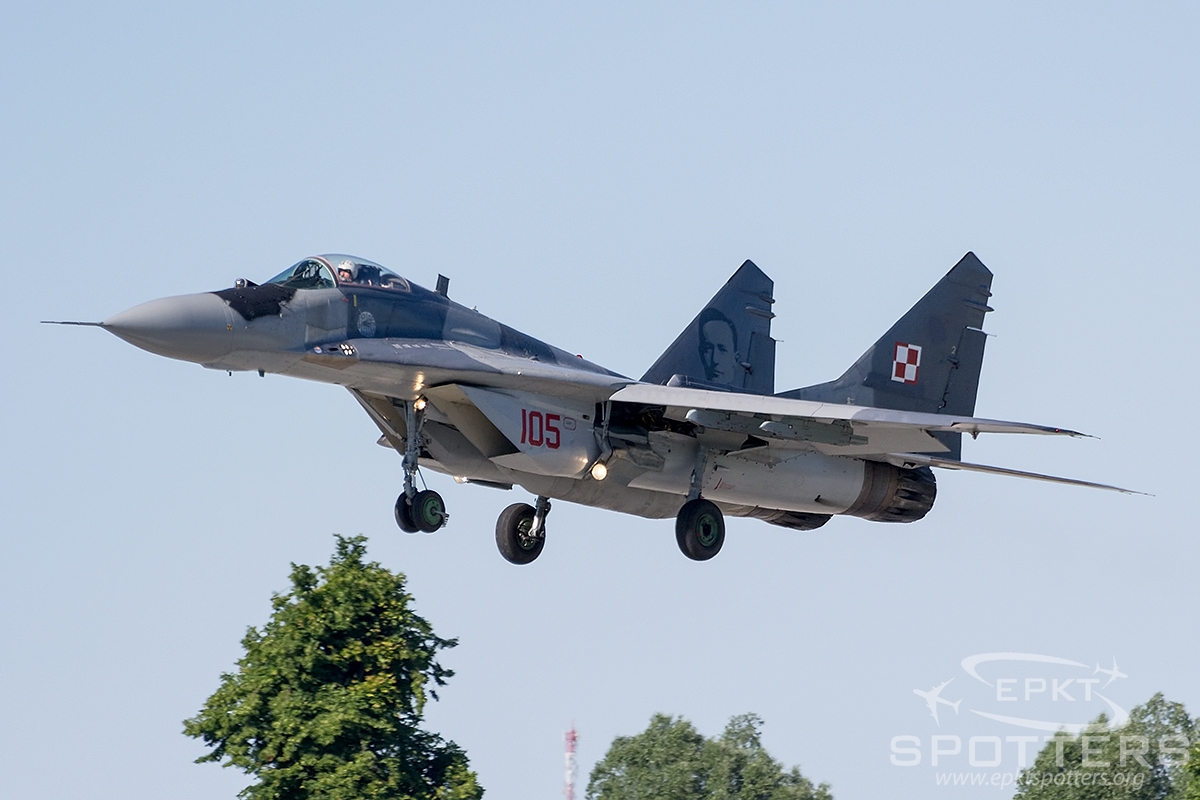 105 - Mikoyan Gurevich MiG-29 A Fulcrum (Poland - Air Force) / Malbork - Malbork Poland [EPMB/]