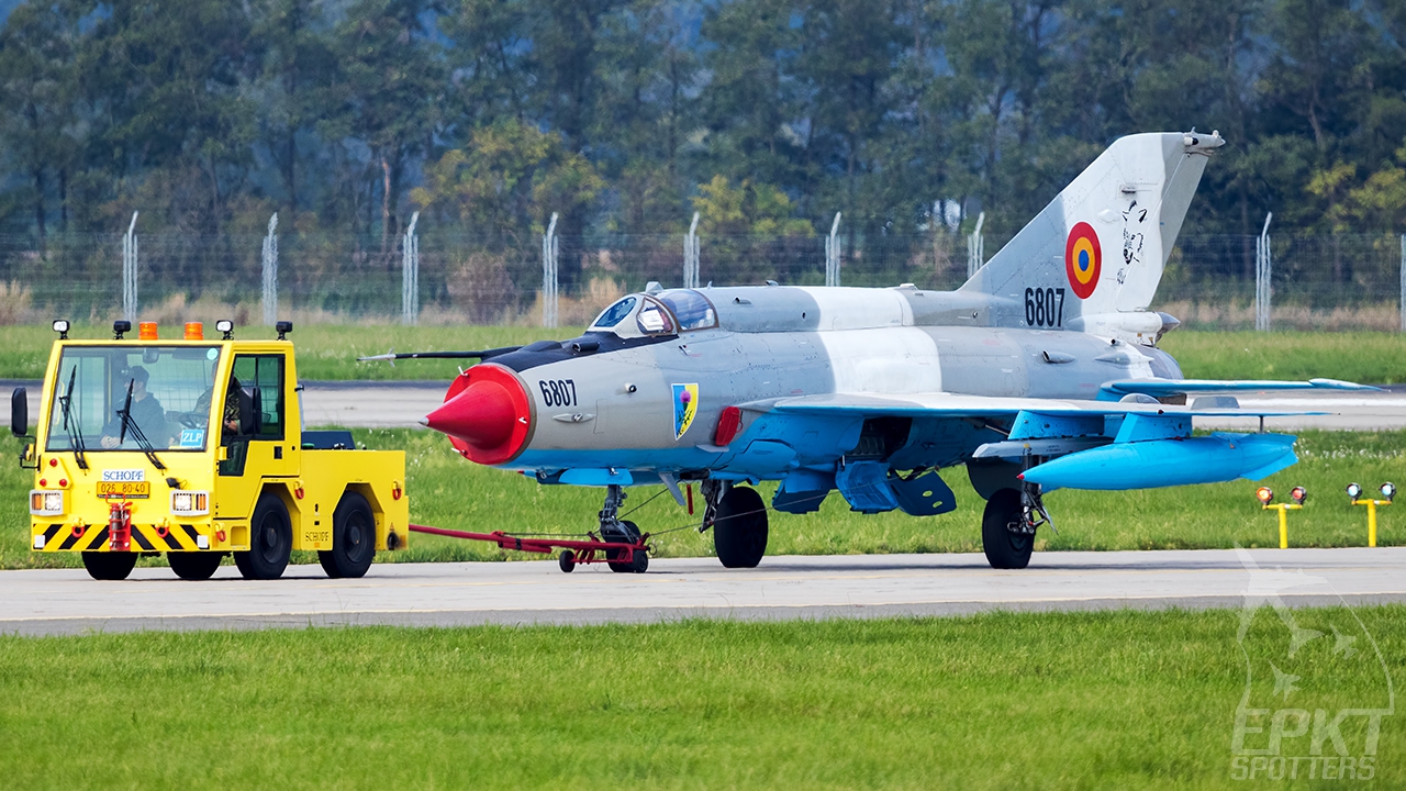 6807 - Mikoyan Gurevich MiG-21 MF Lancer C (Romania - Air Force) / Leos Janacek Airport - Ostrava Czech Republic [LKMT/OSR]