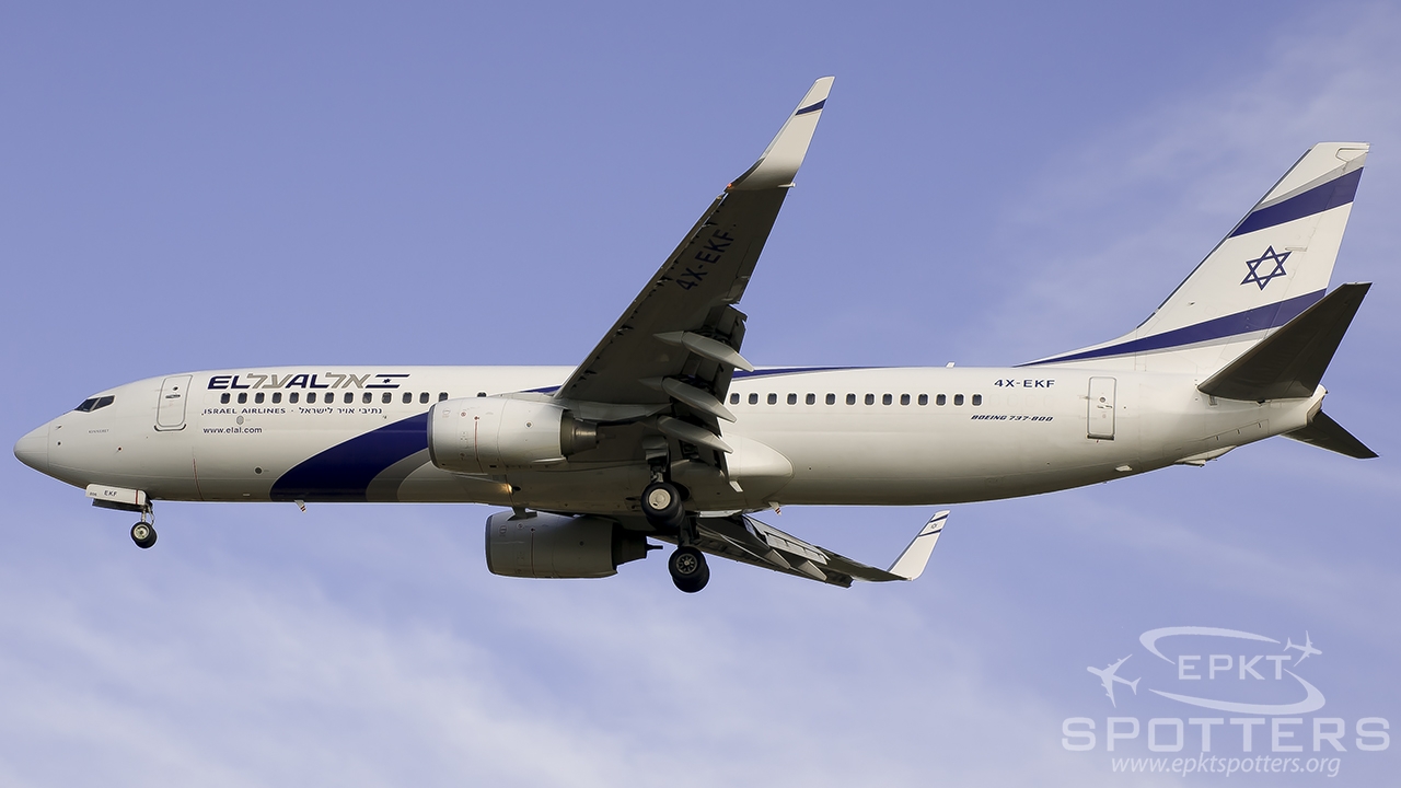4X-EKF - Boeing 737 -8HX (El Al Israel Airlines) / Pyrzowice - Katowice Poland [EPKT/KTW]