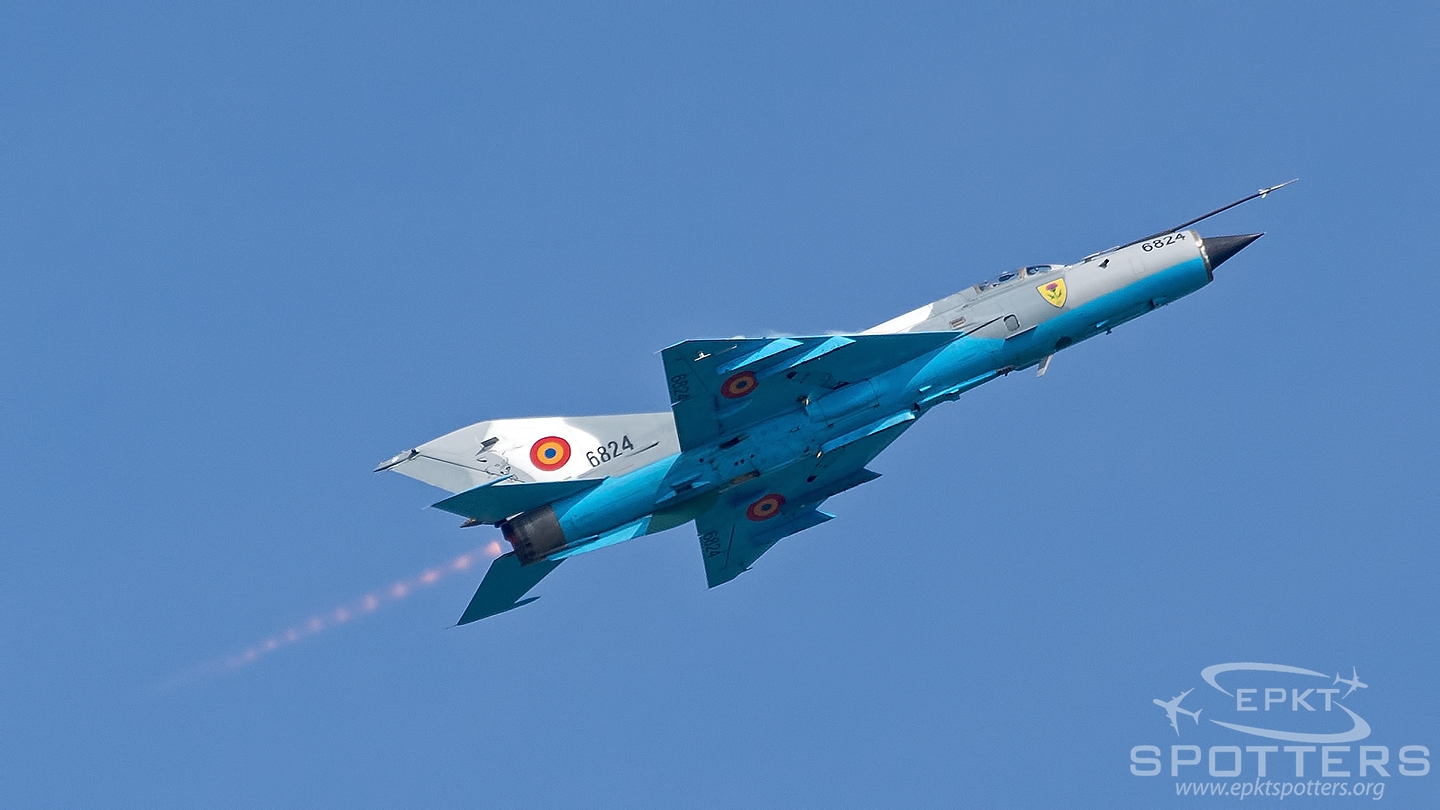 6824 - Mikoyan-Gurevich MiG-21 Lancer C (Romania - Air Force) / Leos Janacek Airport - Ostrava Czech Republic [LKMT/OSR]