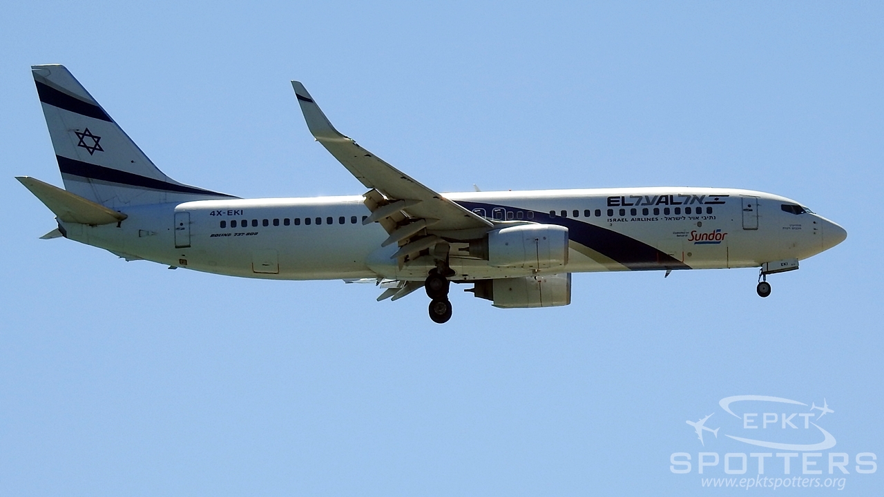 4X-EKI - Boeing 737 -86N (El Al Israel Airlines) / Dionysios Solomos - Zakynthos Greece [LGZA/ZTH]