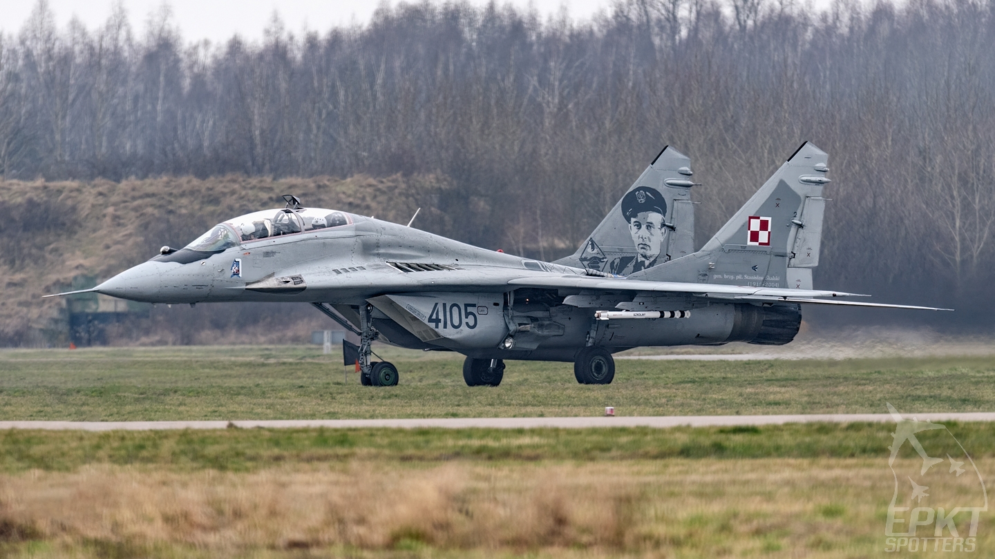 4105 - Mikoyan Gurevich MiG-29 UB Fulcrum B (Poland - Air Force) / Malbork - Malbork Poland [EPMB/]